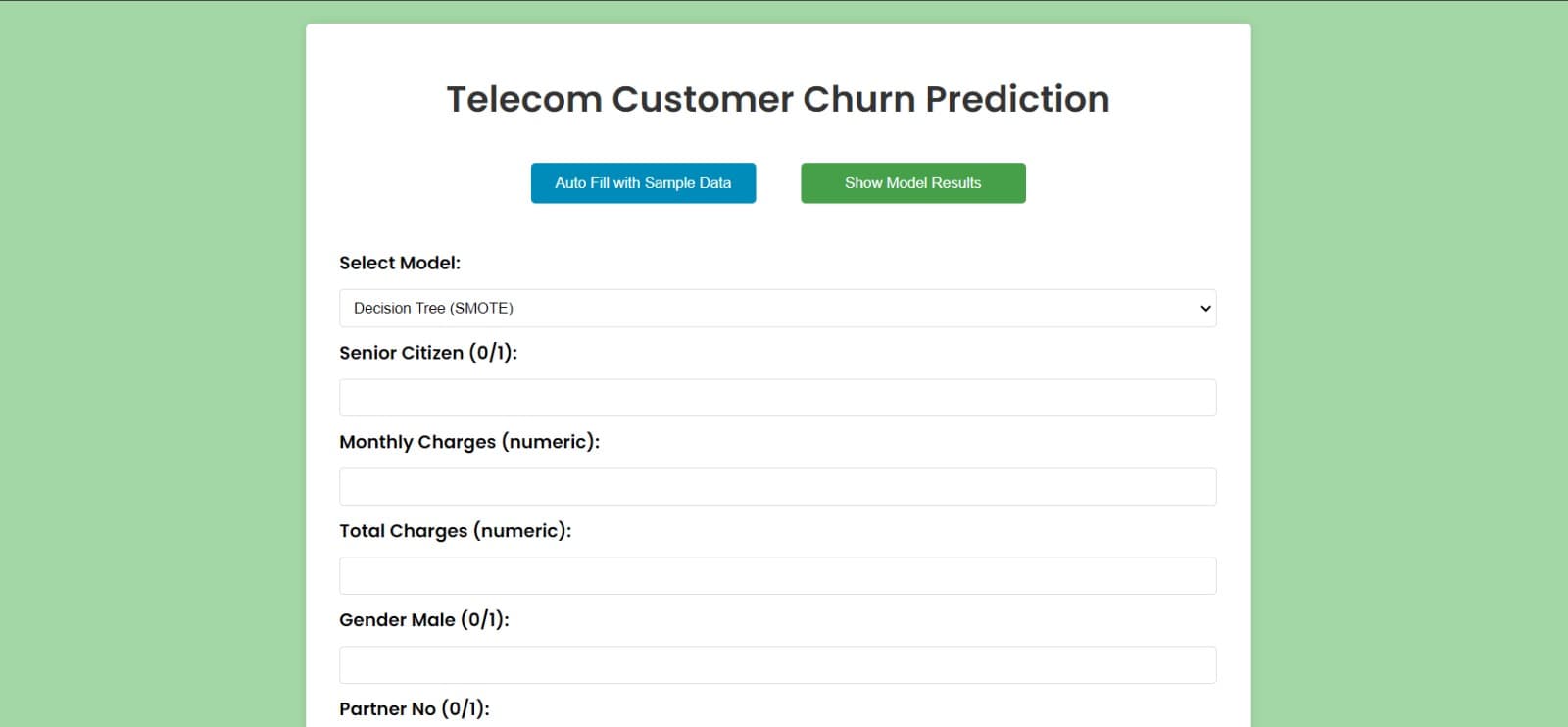 Telecom Churn Prediction